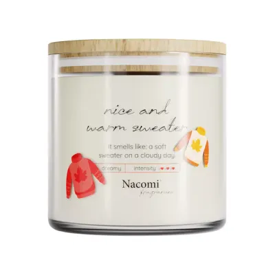 NACOMI FRAGRANCES SOJOWA ŚWIECA ZAPACHOWA NICE AND WARM SWEATER 450G