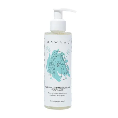 MAWAWO CLEANSING AND MOISTURIZING SCALP OCZYSZCZAJĄCO-NAWILŻAJĄCA MASKA DO SKÓRY GŁOWY 200ML