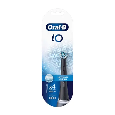 Oral-B iO Ultimate Clean końcówki do szczoteczki do zębów Czarny 4 sztuki