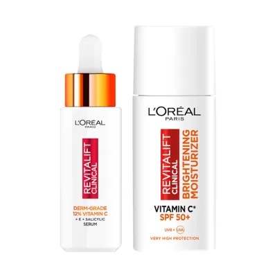 LOREAL REVITALIFT CLINICAL KREM NA DZIEŃ SPF 50+ + SERUM DO TWARZY