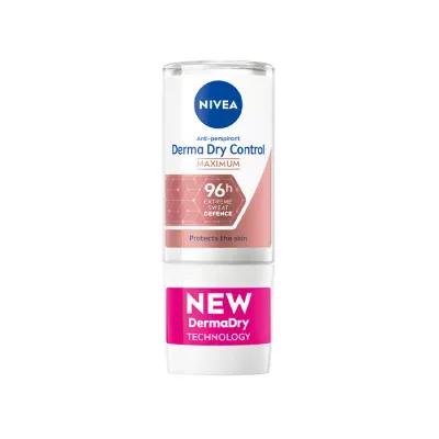 NIVEA DERMA DRY CONTROL MAXIMUM ANTYPERSPIRANT W KULCE DLA KOBIET 50ML