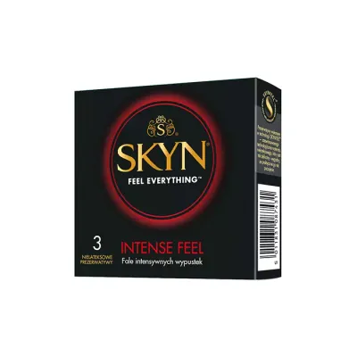 SKYN INTENSE FEEL NIELATEKSOWE PREZERWATYWY 3 SZTUKI