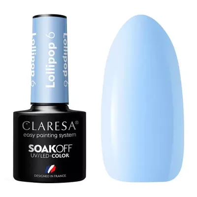 CLARESA SOAK OFF LAKIER HYBRYDOWY LOLLIPOP 6 5ML