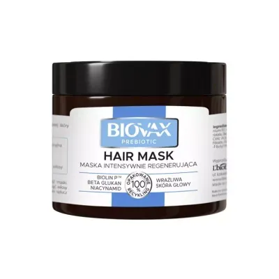 BIOVAX PREBIOTIC HAIR MASK PREBIOTYCZNA MASKA DO WŁOSÓW INTENSYWNIE REGENERUJĄCA 250ML