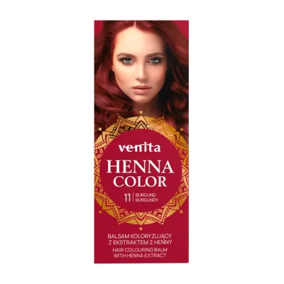 VENITA HENNA COLOR BALSAM KOLORYZUJĄCY Z EKSTRAKTEM Z HENNY 11 BURGUND 75ML