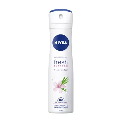 NIVEA FRESH BLOSSOM ANTYPERSPIRANT W SPRAY'U DLA KOBIET 150ML