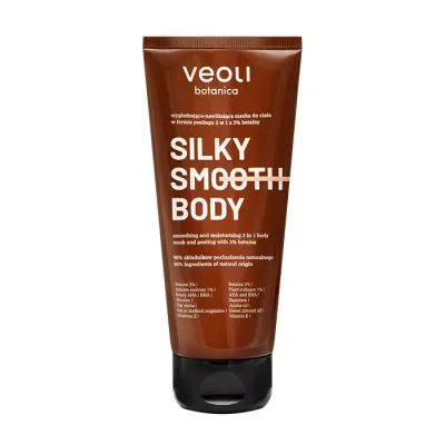 VEOLI BOTANICA BODY SILKY SMOOTH WYGŁADZAJĄCO-NAWILŻAJĄCA MASKA DO CIAŁA W FORMIE PEELINGU 180ML