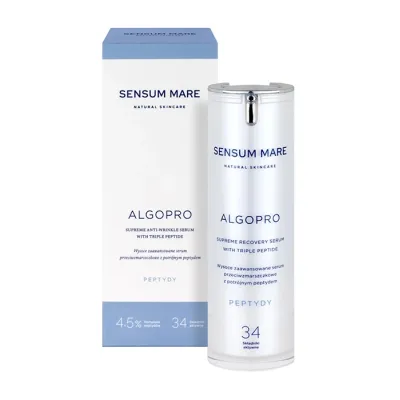 SENSUM MARE ALGOPRO WYSOCE ZAAWANSOWANE SERUM PRZECIWZMARSZCZKOWE Z POTRÓJNYM PEPTYDEM 4,5% 30ML