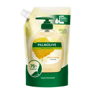 PALMOLIVE NATURALS MYDŁO W PŁYNIE DO RĄK MILK & HONEY REFILL 500ML