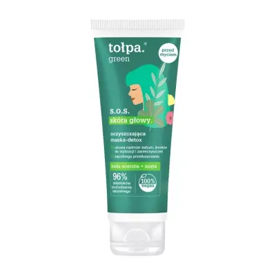 TOŁPA GREEN S.O.S. SKÓRA GŁOWY OCZYSZCZAJĄCA MASKA-DETOX 100ML