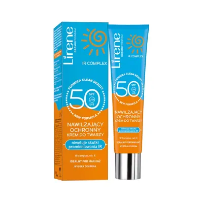 LIRENE SUN NAWILŻAJĄCY OCHRONNY KREM DO TWARZY SPF50 40ML