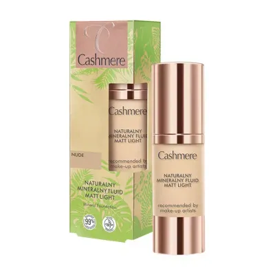 DAX COSMETICS CASHMERE MATT LIGHT NATURALNY MINERALNY PODKŁAD MATUJĄCY DO TWARZY NUDE 30ML