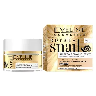 EVELINE ROYAL SNAIL SKONCENTROWANY KREM SILNIE LIFTINGUJĄCY 50+ 50ML