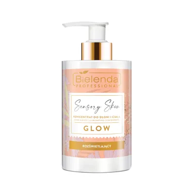 BIELENDA PROFESSIONAL SENSORY SKIN ROZŚWIETLAJĄCY KONCENTRAT DO DŁONI I CIAŁA GLOW 300ML