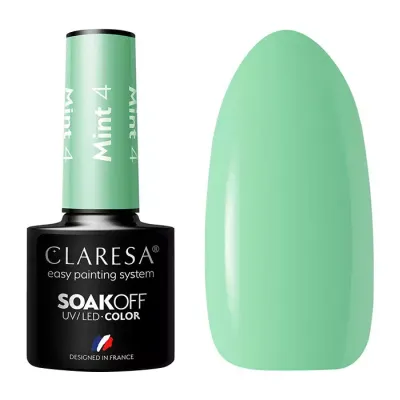 CLARESA SOAK OFF LAKIER HYBRYDOWY MINT 4 5ML