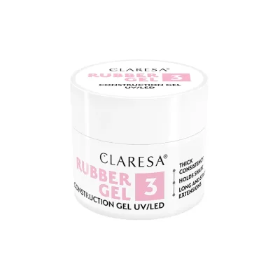 CLARESA RUBBER GEL ŻEL BUDUJĄCY UV/LED 3 12G