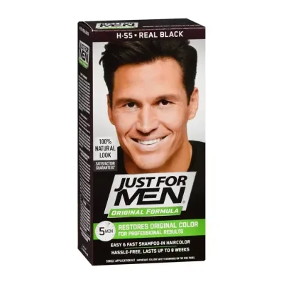 JUST FOR MEN ODSIWIACZ DLA MĘŻCZYZN DO WŁOSÓW H-55 REAL BLACK