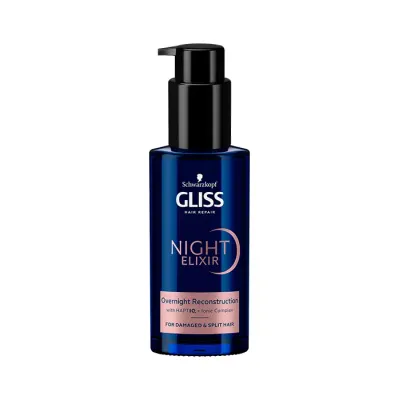 GLISS NIGHT ELIXIR OVERNIGHT RECONSTRUCTION NOCNA KURACJA DO WŁOSÓW BEZ SPŁUKIWANIA 100ML