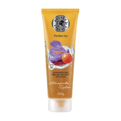 PERFECTA PLANET ESSENCE AJURWEDYJSKI PEELING MYJĄCY DO CIAŁA ASHWAGANDHA I SZAFRAN 250G