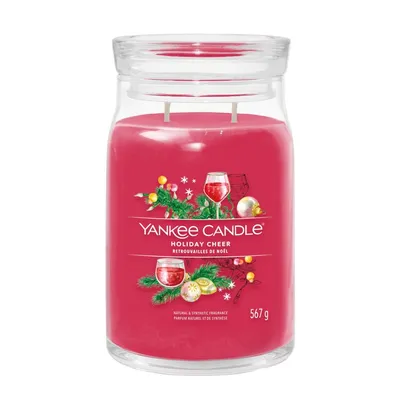 YANKEE CANDLE SIGNATURE ŚWIECA ZAPACHOWA HOLIDAY CHEER 567G