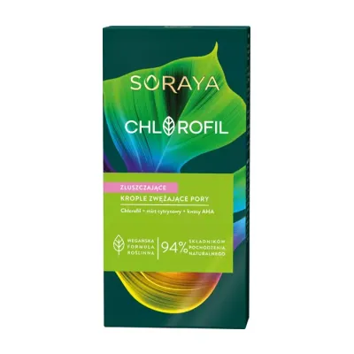 SORAYA CHLOROFIL ZŁUSZCZAJĄCE KROPLE ZWĘŻAJĄCE PORY 30ML