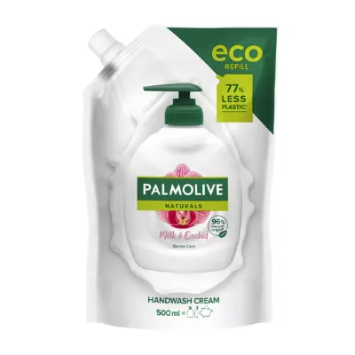 PALMOLIVE NATURALS MILK & ORCHID MYDŁO W PŁYNIE DO RĄK REFILL 500ML