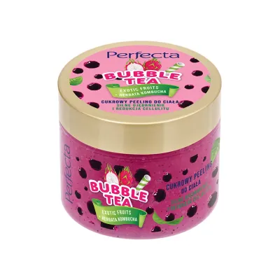 PERFECTA BUBBLE TEA PEELING DO CIAŁA EXOTIC FRUITS + HERBATA KOMBUCHA 300G