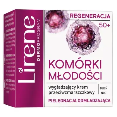 LIRENE KOMÓRKI MŁODOŚCI WYGŁADZAJĄCY KREM PRZECIWZMARSZCZKOWY 50+ 50ML