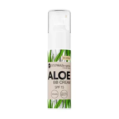 BELL HYPOALLERGENIC ALOE BB CREAM SPF 15 WEGAŃSKI KREM KOLORYZUJĄCY DO TWARZY 03 HONEY 20G