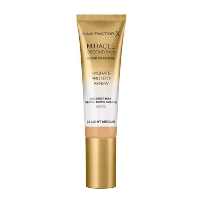 MAX FACTOR MIRACLE SECOND SKIN PODKŁAD 04 LIGHT MEDIUM 30ML