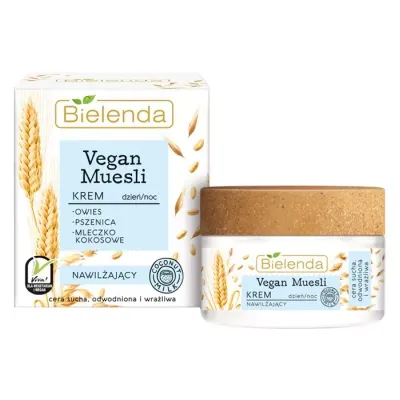 BIELENDA VEGAN MUESLI KREM NAWILŻAJĄCY 50ML