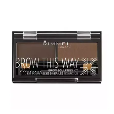 RIMMEL BROW THIS WAY ZESTAW DO STYLIZACJI BRWI 003 DARK BROWN 1,1G