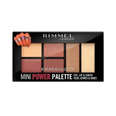 RIMMEL MINI POWER WIELOFUNKCYJNA PALETKA DO OCZU, UST I POLICZKÓW 006 FIERCE 6,8G