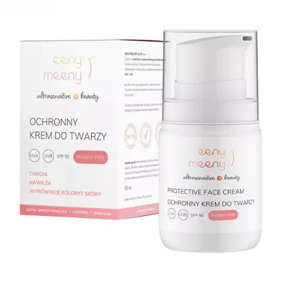 EENY MEENY BEAUTY OCHRONNY KREM DO TWARZY SPF50 UVA I UVB W POMPCE 50ML