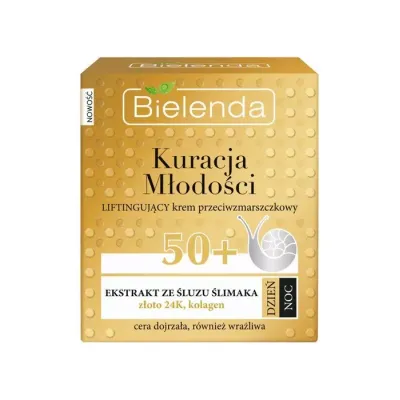 BIELENDA KURACJA MŁODOŚCI LIFTINGUJĄCY KREM PRZECIWZMARSZCZKOWY 50+ 50ML