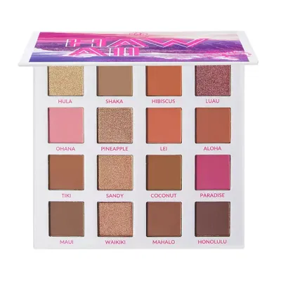 BH COSMETICS TRAVEL PALETA CIENI DO POWIEK HANGIN' IN HAWAII 16G