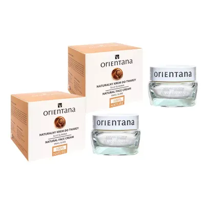 ORIENTANA KREM DO TWARZY ZE ŚLUZEM ŚLIMAKA 2x50ML