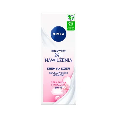 NIVEA 24H NAWILŻENIA ODŻYWCZY KREM DO TWARZY NA DZIEŃ 50ML