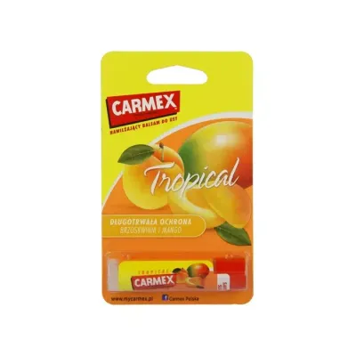 CARMEX NAWILŻAJĄCY BALSAM DO UST W SZTYFCIE TROPICAL BRZOSKWINIA MANGO 4,25G