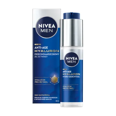 NIVEA MEN ANTI-AGE HYALURON PRZECIWZMARSZCZKOWY ŻEL DO TWARZY DLA MĘŻCZYZN 50ML