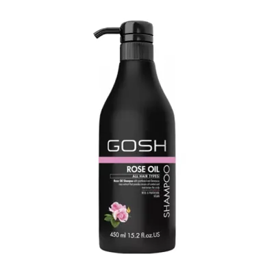 GOSH ROSE OIL WEGAŃSKI SZAMPON DO WŁOSÓW PRZETŁUSZCZAJĄCYCH SIĘ 450ML