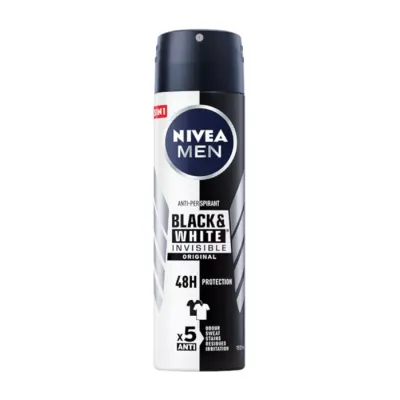 NIVEA MEN BLACK&WHITE INVISIBLE ANTYPERSPIRANT SPRAY 150ML