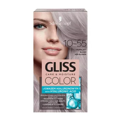 GLISS CARE & MOISTURE COLOR FARBA DO WŁOSÓW Z KWASEM HIALURONOWYM 10-55