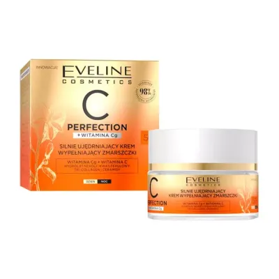 EVELINE C-PERFECTION SILNIE UJĘDRNIAJĄCY KREM WYPEŁNIAJĄCY ZMARSZCZKI 50+ 50ML