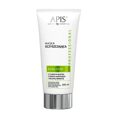 APIS ACNE-STOP MASKA Z CZARNYM BŁOTEM Z MORZA MARTWEGO I ZIELONĄ HERBATĄ 200ML