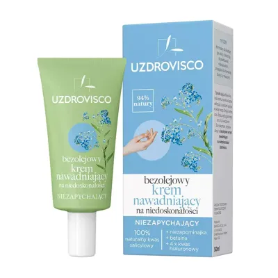 UZDROVISCO BEZOLEJOWY KREM NAWADNIAJĄCY NA NIEDOSKONAŁOŚCI NIEZAPYCHAJĄCY 50ML