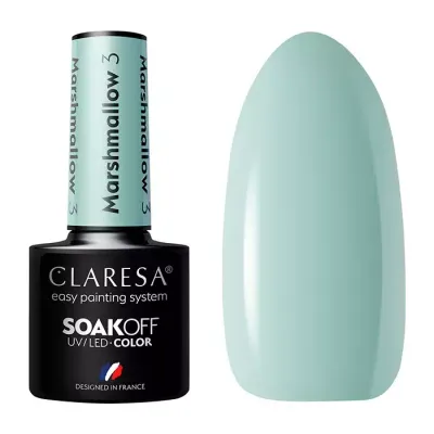 CLARESA SOAK OFF LAKIER HYBRYDOWY MARSHMALLOW 3 5ML