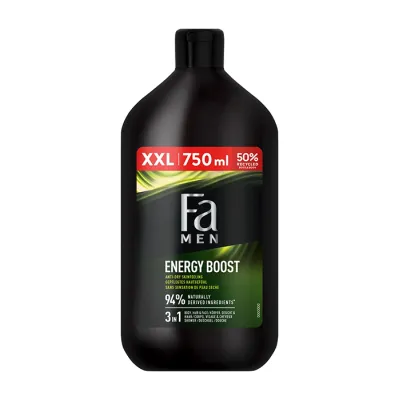 FA MEN SPORT ENERGY BOOST ŻEL POD PRYSZNIC 3W1 DO TWARZY, CIAŁA I WŁOSÓW 750ML