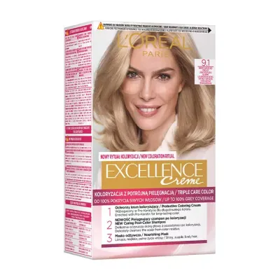 LOREAL EXCELLENCE CREME 9.1 JASNY BLOND POPIELATY