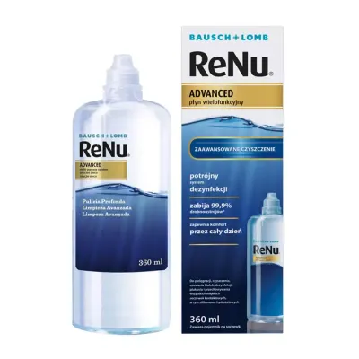 BAUSCH & LOMB RENU ADVANCED WIELOFUNKCYJNY PŁYN DO SOCZEWEK KONTAKTOWYCH 360ML